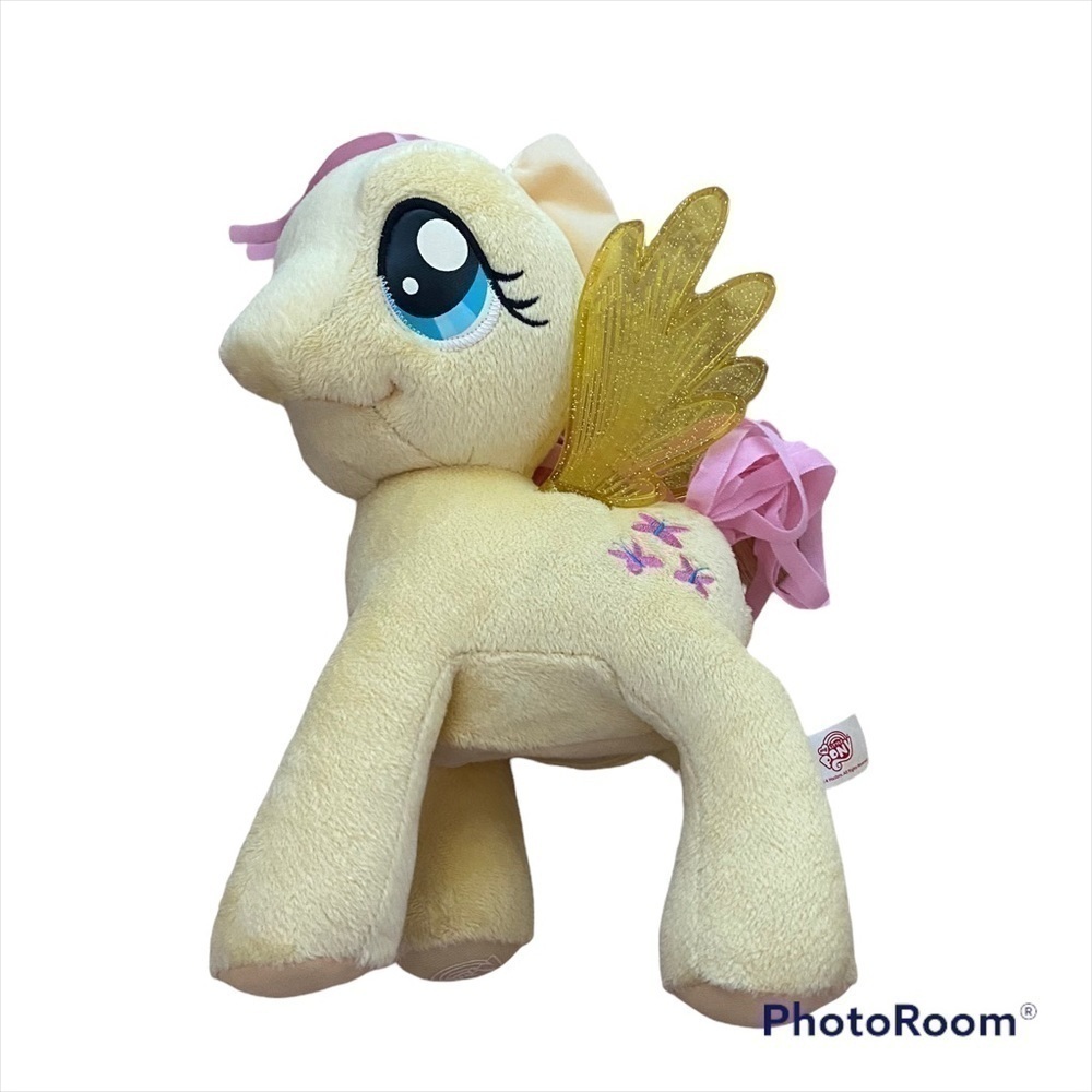 My Little Pony Fluttershy Plush Horse Yellow Pink Stuffed Animal Kids Toy